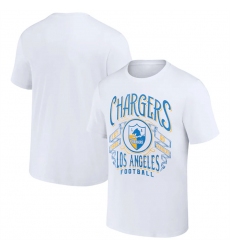 Men Los Angeles Chargers White X Darius Rucker Collection Vintage Football T Shirt