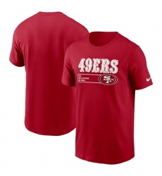Men San Francisco 49ers Scarlet Division Essential T Shirt