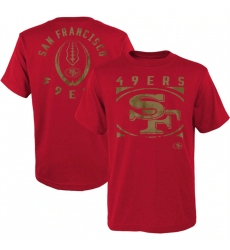 Men San Francisco 49ers Scarlet Preschool Liquid Camo Logo T Shirt