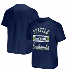 Men Seattle Seahawks Navy X Darius Rucker Collection Stripe T Shirt