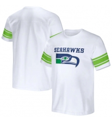 Men Seattle Seahawks White X Darius Rucker Collection Football Striped T Shirt