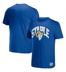 Men Los Angeles Rams X Staple Blue Logo Lockup T Shirt