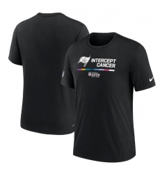 Men Tampa Bay Buccaneers 2022 Black Crucial Catch Performance T Shirt