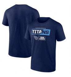 Men Tennessee Titans Navy X Bud Light T Shirt