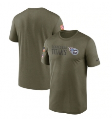 Men Tennessee Titans Olive 2022 Salute To Service Legend Team T Shirt