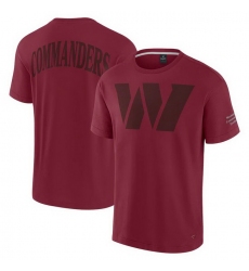 Men Fanatics Burgundy Washington Commanders Elements Iconic T Shirt