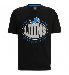 Men Detroit Lions Black BOSS X Trap T Shirt