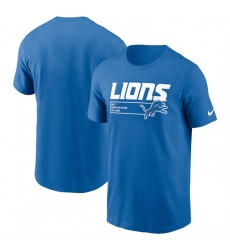 Men Detroit Lions Blue Division Essential T Shirt