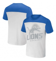 Men Detroit Lions Cream Blue X Darius Rucker Collection Colorblocked T Shirt