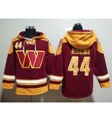 Washington Commanders Red Sitched Pullover Hoodie #44 John Riggins