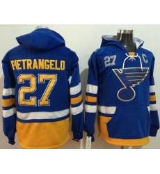 Men St.Louis Blues 27 Alex Pietrangelo Light Blue Name  26 Number Pullover NHL Hoodie