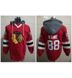 Men Chicago Blackhawks Patrick Kane 88 Red Classic Stitched NHL Hoodie