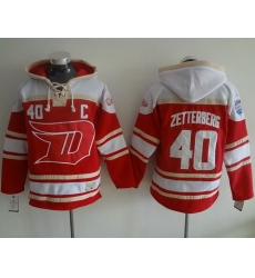 Men Detroit Red Wings 40 Henrik Zetterberg Red 2016 Stadium Series NHL Hoodie