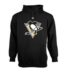 Men Pittsburgh Penguins Old Time Hockey Big Logo with Crest Pullover