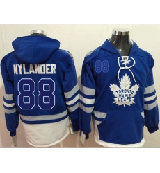 Maple Leafs 88 William Nylander Blue Name  26 Number Pullover Hockey Hoodie