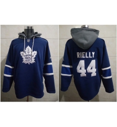 Men Toronto Maple Leafs Morgan Rielly #44 Blue Stitched NHL Hoodie