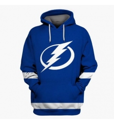 Men Tampa Bay Lightning Blue All Stitched Hooded Sweatshirt