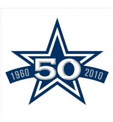 Stitched Dallas Cowboys 50th Anniversary Jersey Patch