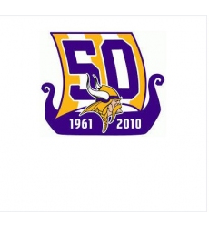 Stitched Minnesota Vikings 50th Anniversary Jersey Patch