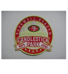 Stitched NFL San Francisco 49ers Candlestick Park Farewell Season Patch