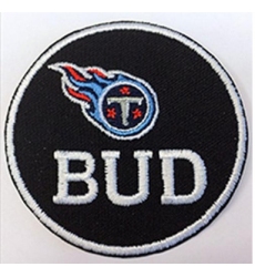 Stitched NFL Tennessee Titans BUD Jersey Patch