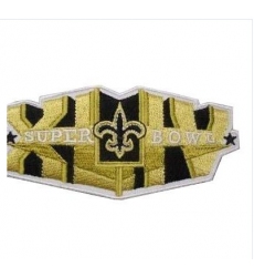 Stitched New Orleans Saints Super Bowl XLIV Gold Jersey Patch