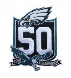 Stitched Philadelphia Eagles 50th Anniversary Jersey Patch