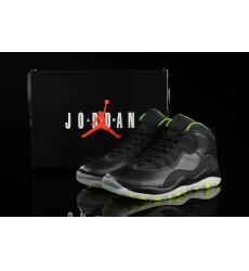 Air Jordan 10 Shoes 2014 Mens Crystal Sole Black Green