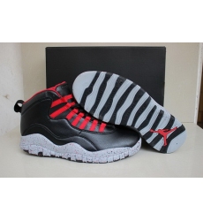 Air Jordan 10 Shoes 2015 Mens Engraved Edition Black Grey Red