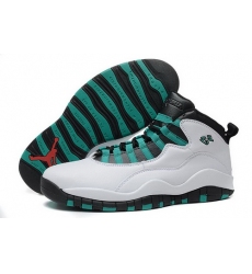 Air Jordan 10 Shoes 2015 Mens Low White Black Green