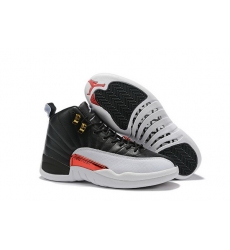 Air Jordan 12 Retro 2019 New Black White Men Shoes