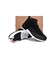 Air Jordan 12 Retro Men Shoes New Black
