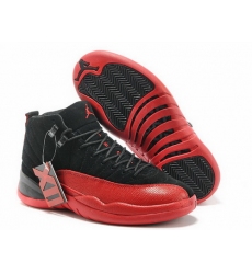 Air Jordan 12 Shoes 2013 Mens Anti Fur Black Red
