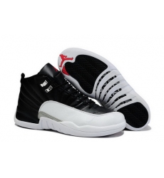 Air Jordan 12 Shoes 2013 Mens Leather Black White