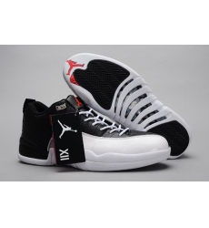 Air Jordan 12 Shoes 2014 Mens Low Black White