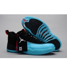 Air Jordan 12 Shoes 2014 Mens Low White Blue
