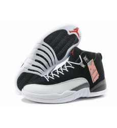 Air Jordan 12 Shoes 2015 Mens Anti Fur Black White