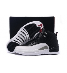 Air Jordan 12 Shoes 2015 Mens Classical Black White