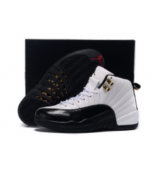 Air Jordan 12 Shoes 2015 Mens Classical White Black