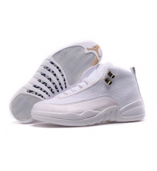 Air Jordan 12 Shoes 2015 Mens Future Weave All White