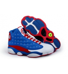 Air Jordan 13 Shoes 2013 Mens Captain America Blue Red White