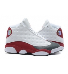 Air Jordan 13 Shoes 2013 Mens Grade AAA White Red Grey