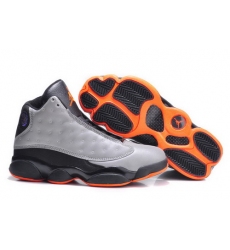 Air Jordan 13 Shoes 2014 Mens 3M Grey Black Orange