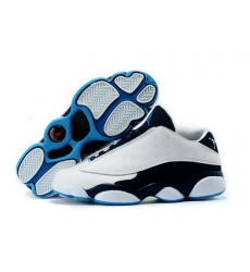 Air Jordan 13 Shoes 2015 Mens Low White Black Blue