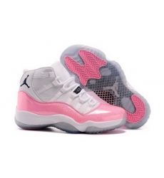 2015 Air Jordan 11 GS Custom White And Pink 11s Girls For Sale