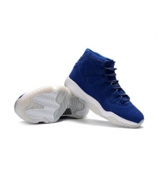 Air Jordan 11 Retro Blue Skin Men Shoes