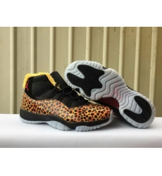 Air Jordan 11 Retro Gold Leopard Men Shoes