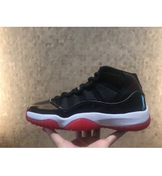 Air Jordan 11 Retro Men Shoes Black Red Low Cut