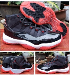 Air Jordan 11 Retro Print Men Shoes Black Red