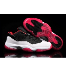 Air Jordan 11 Shoes 2013 Mens Low Grade AAA Black White Red